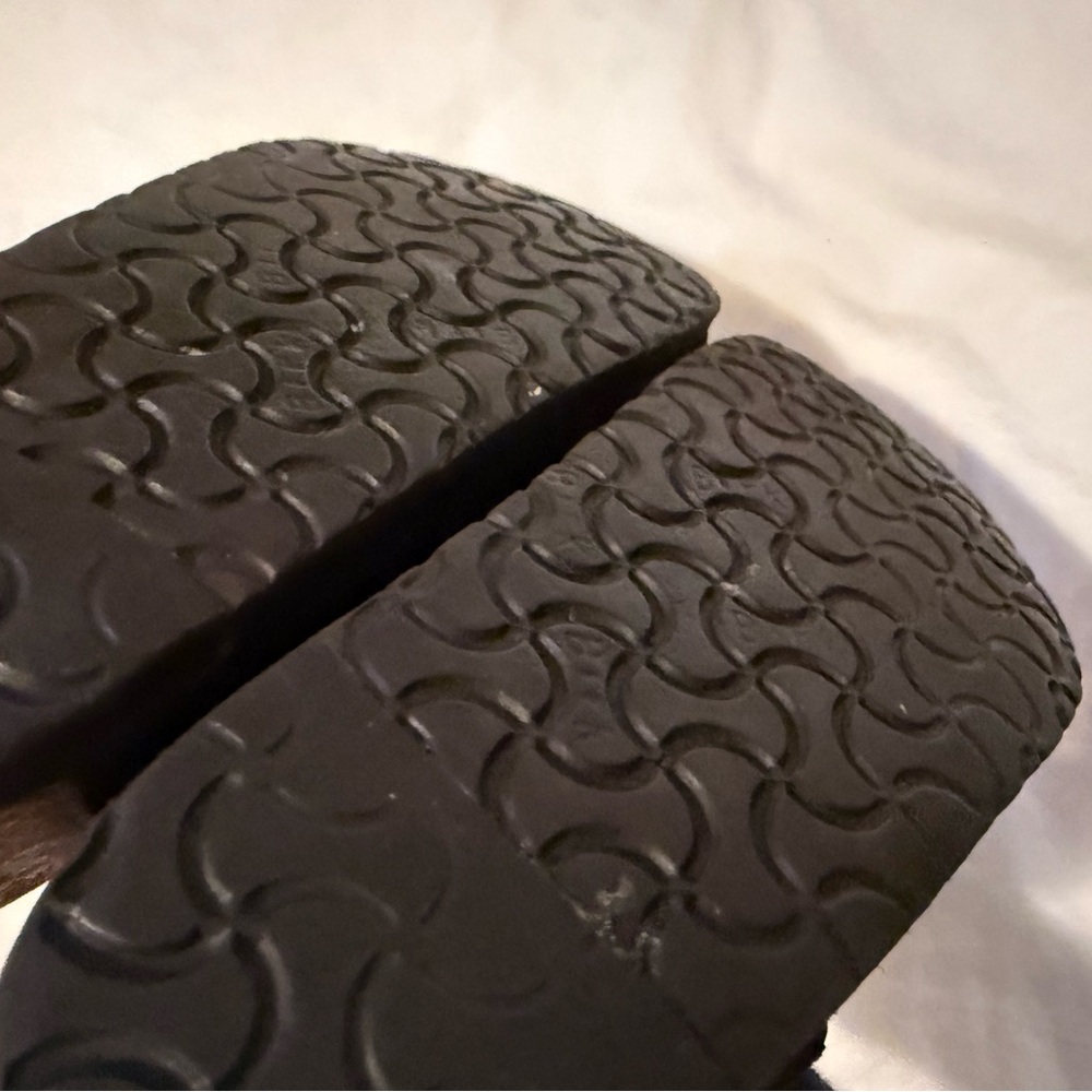 Birkenstock Brown Suede Boston Clogs - Picture 6 of 10